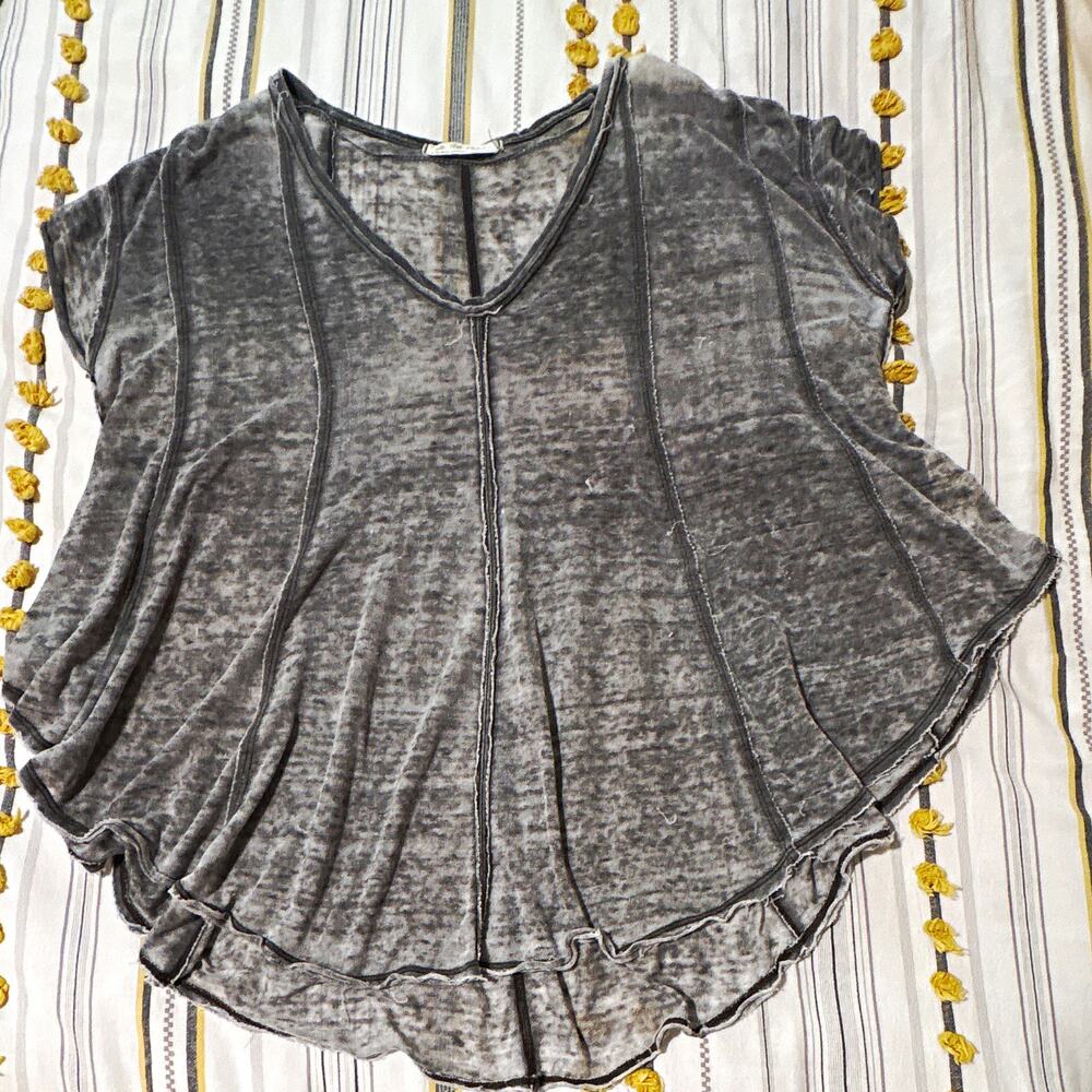 We The Free distressed Cap Sleeve Lightweight Knit Pullover Top Women’s XS
